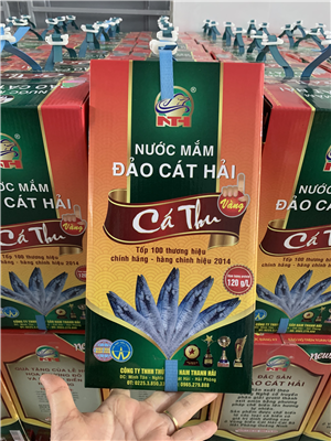 Nước mắm cá thu vàng dung tích 650ml